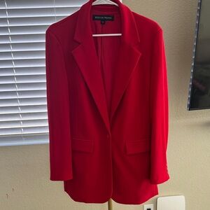 Boston Proper Bold Red Women's Blazer